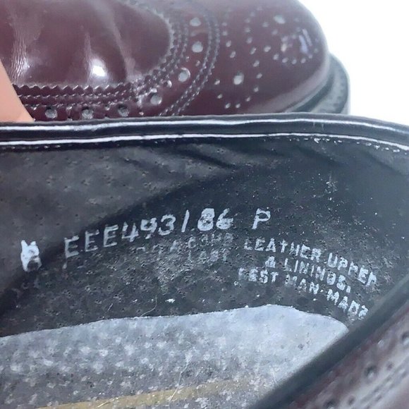 Stuart Mcguire Mens Cordovan Brogue Shoes Brown main image 5